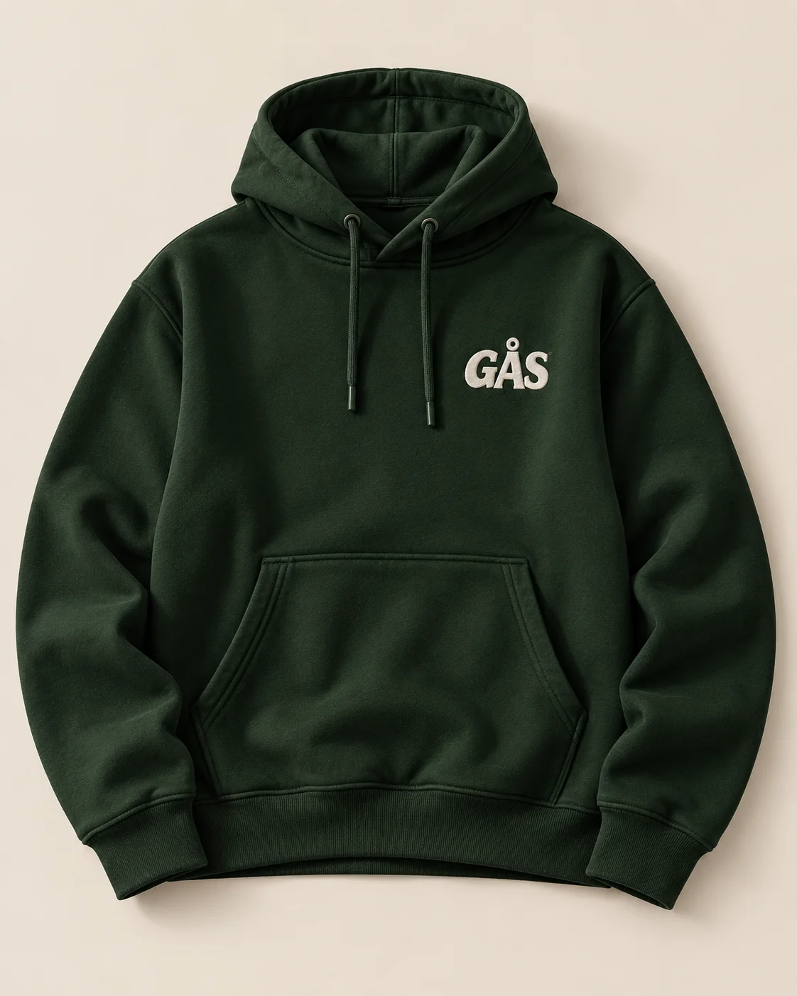 GÅS Essential Hoodie i Forest Green